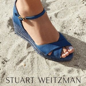 - STUART WEITZMAN Espadrille Wedge SANDAL size SIZE 10